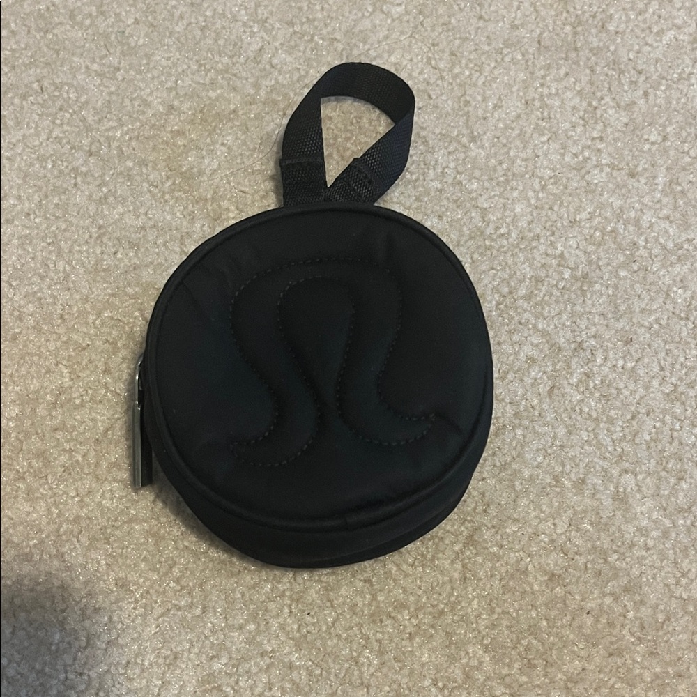 lululemon athletica Black Circular Wristlet